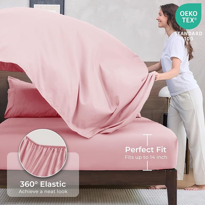 HEVUMYI Pink Twin Comforter Set - Image 5