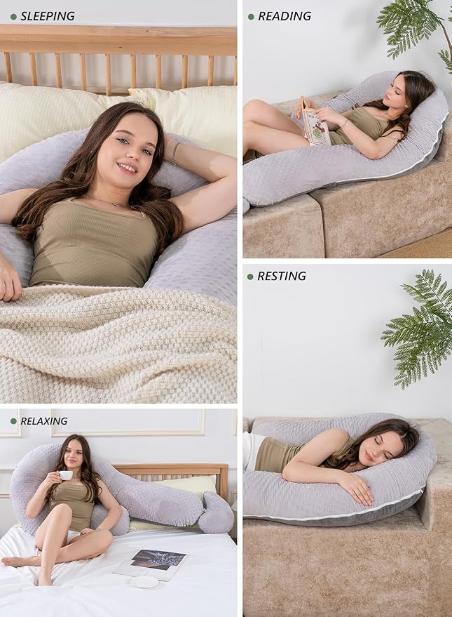 Meiz Question Mark Body Pillow for Adults & Couples, Dual-Sided Velvet Long - Image 7