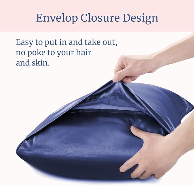 BEDELITE Satin Pillowcase for Hair and Skin, Super Soft and Cooling Similar to - Image 6