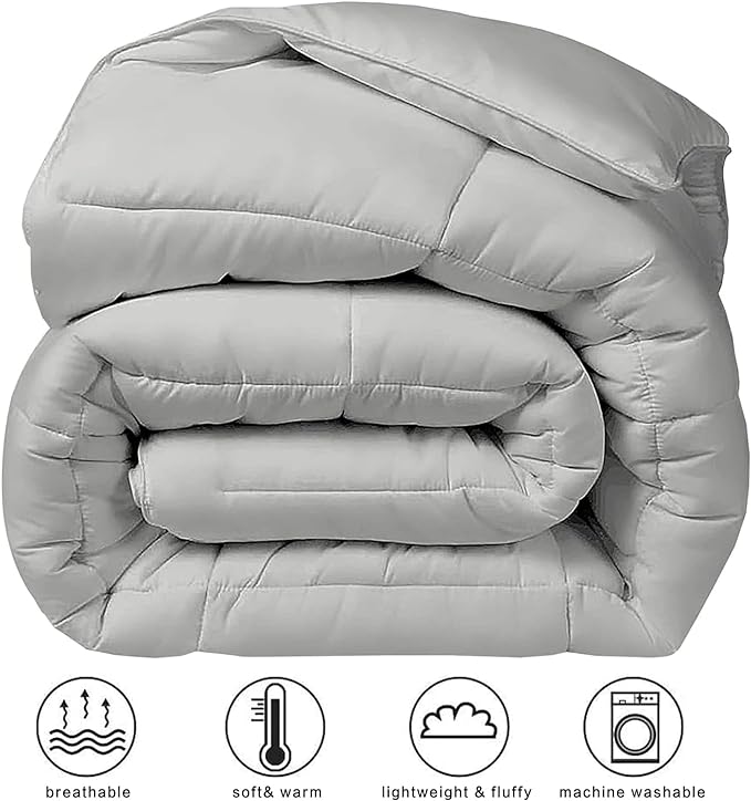 COHOME Oversized King Size Comforter, All-Season Quilted Down Alternative Duvet - Image 2