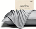 BPC 100% Mulberry Silk Pillowcases 2 Pack, Grade 6A ClimaSilk™ Silk Pillow by BPC