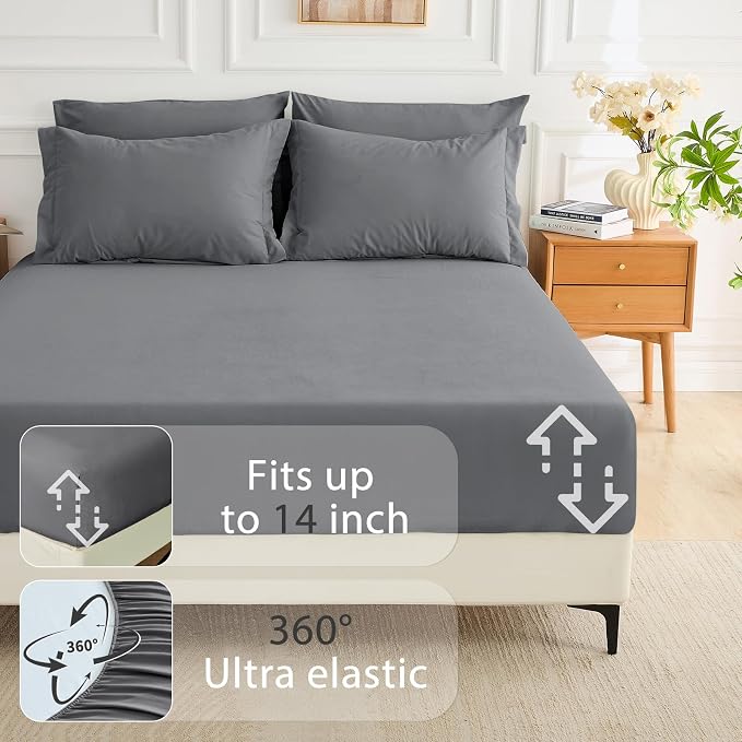 MUXHOMO 5 Pieces Twin Comforter Set, Soft Bed in a Bag Twin Size, All Season - Image 6
