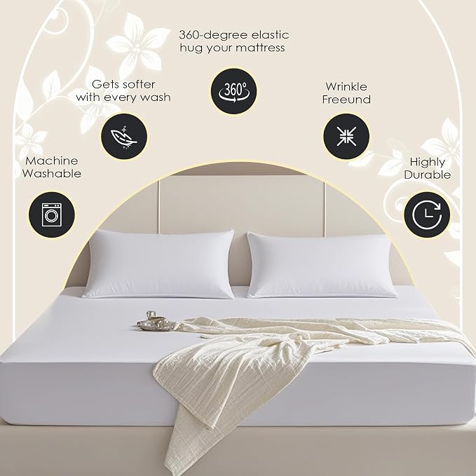 FreshCulture California King Fitted Sheet Only – Premium Hotel-Quality Fitted - Image 4