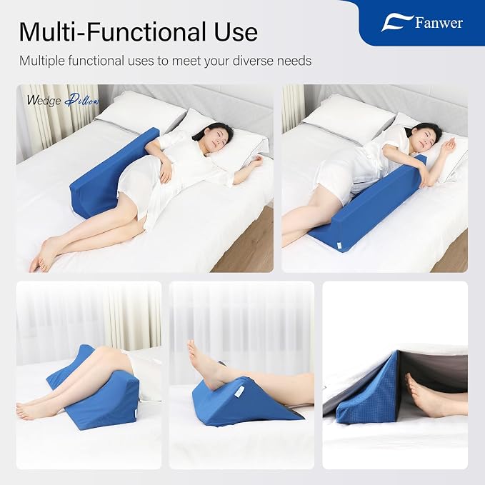 34.2in Bed Wedges & Body Positioners, 30 Degree Wedge Pillow - Image 4