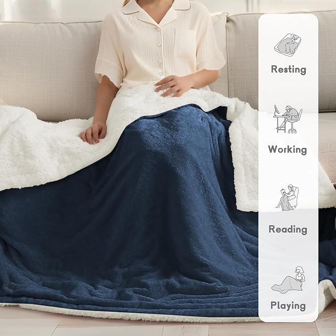 Heated Blanket Electric Blanket Full Size 72''x84'' - Image 2