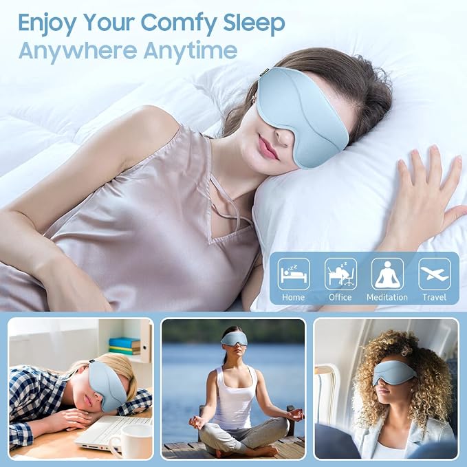 BeHoomi Sleep Mask, Premium Eye Mask - Image 7