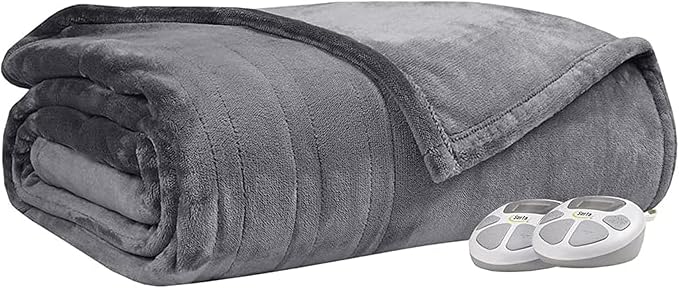 Serta Luxuriously Soft Plush Electric Blanket Fast Heating Cozy Cover, Safety - Image 6