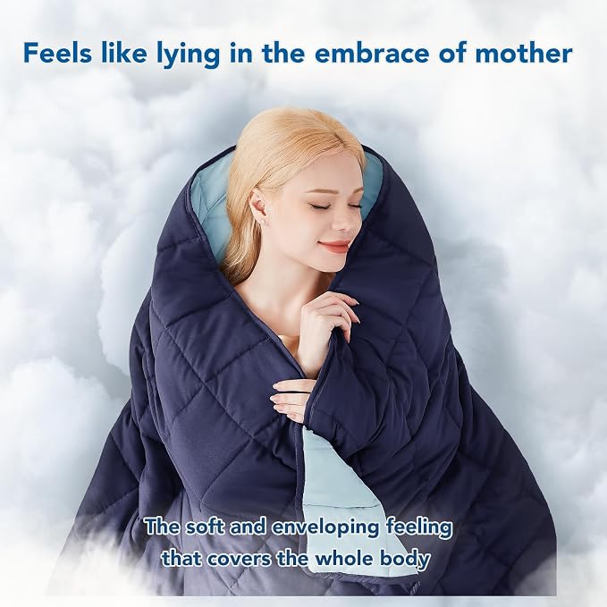 Topcee Weighted Blanket for Adults, Minky Dots Heavy Blanket for Woman - Image 3