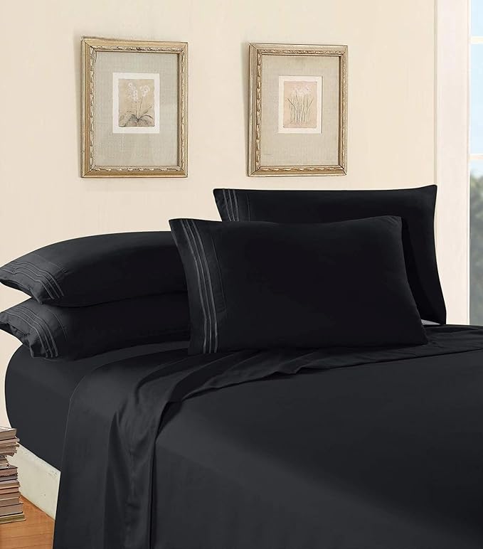 Elegant Comfort Luxury Soft 1500 Thread Count Egyptian 4-Piece Premium Hotel - Image 3
