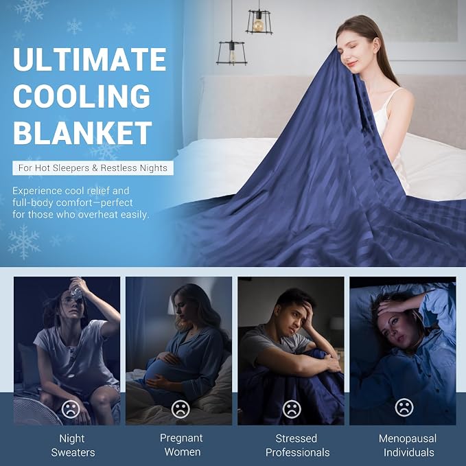 Elegear Revolutionary Cooling Blanket King, Absorbs Heat to Keep Body Cool - Image 6
