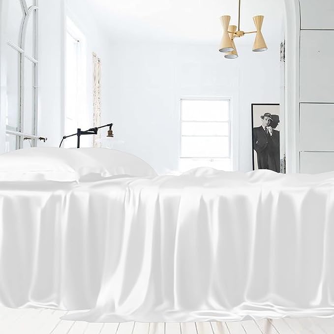 LINENWALAS Flat Sheet Only, Rayon Derived from Bamboo Top Sheet, Hotel Luxury - Image 2