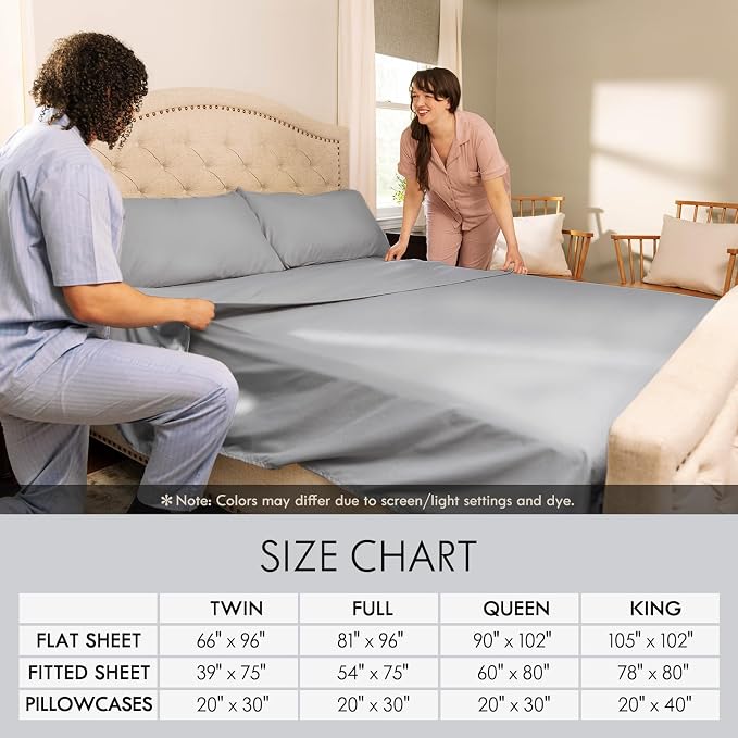 ClevaHome Full Size Sheet Set - Image 7