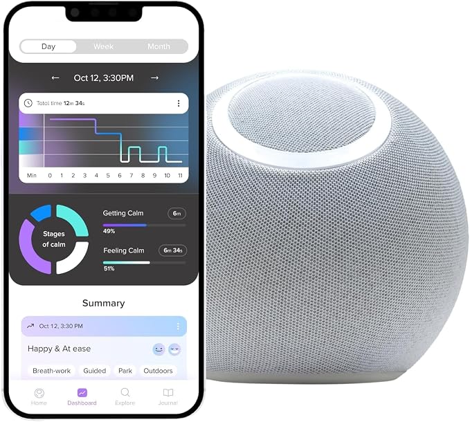 Reflect Orb: Smart tracker for better mental health. Biofeedback device to - Image 8