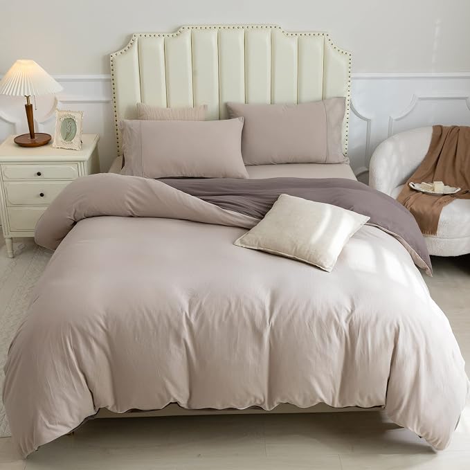 PURE ERA Jersey Knit Duvet Cover Set 100% T-Shirt Cotton Super Soft Comfy 3pc - Image 6