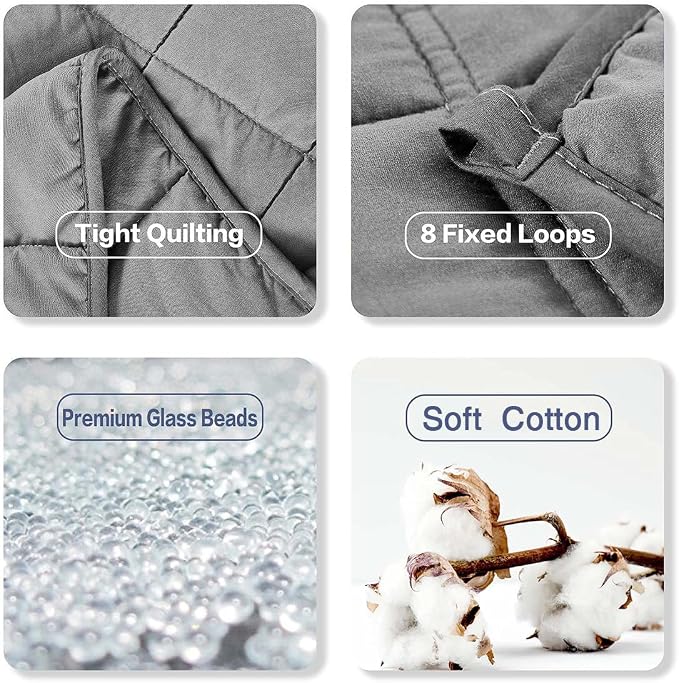RJOP Weighted Blanket 20lbs 60"x80", Weighted Blankets - Image 6