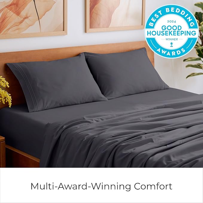 Mellanni Split King Sheets Set - Image 3