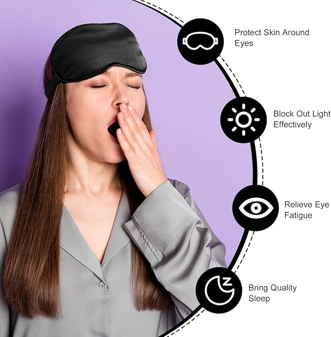 20 Pieces Silk Sleep Mask Eye Mask - Image 3