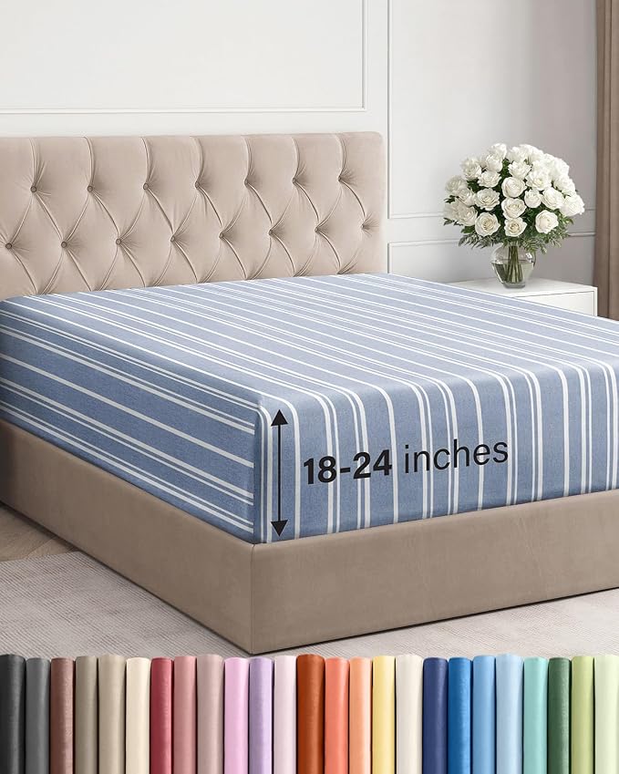 Extra Deep Cal King Fitted Sheet by CGKUnlimited