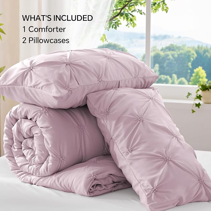 BEDELITE Light Purple King Size Comforter Set - Image 7
