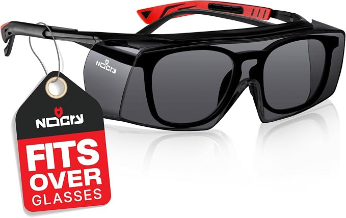 NoCry Tinted Safety Glasses Over Eyeglasses by NoCry
