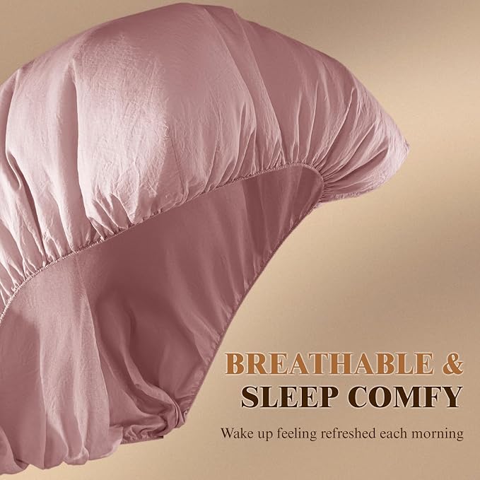 SONORO KATE 100% French Linen Fitted Sheet - Image 3