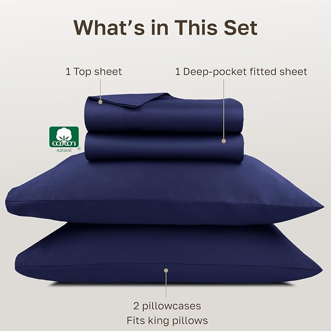California Design Den King Sheets Deep Pocket Set - Image 4