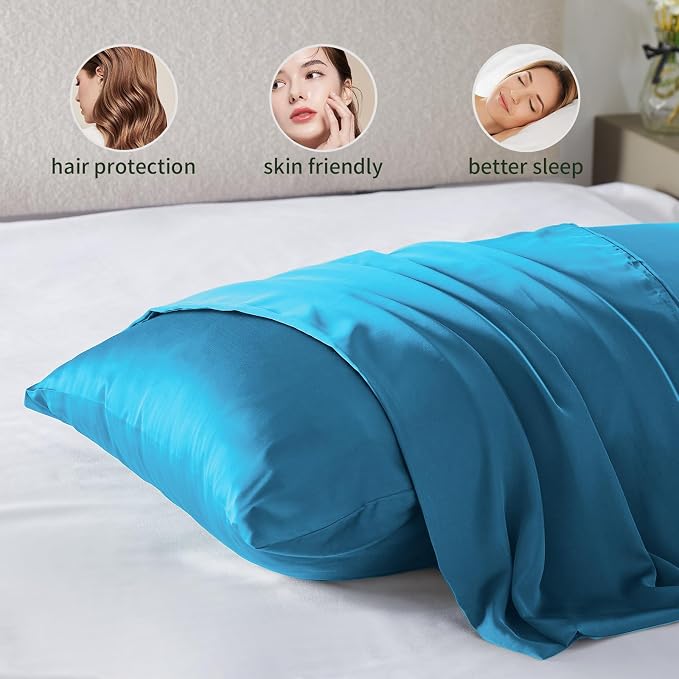 Silk Pillowcase for Hair and Skin Mulberry Silk Pillowcase Soft Breathable - Image 2