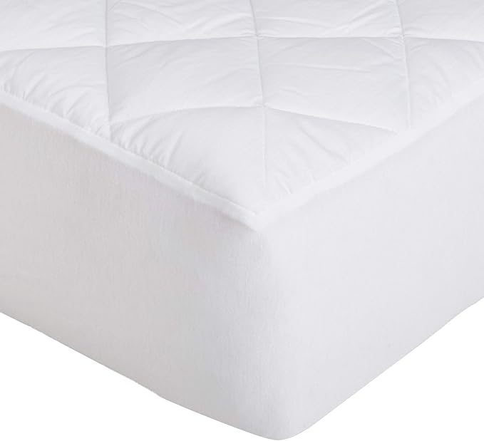 Amazon Basics Hypoallergenic Quilted Mattress Topper Pad, 18 Inches Deep - Image 4