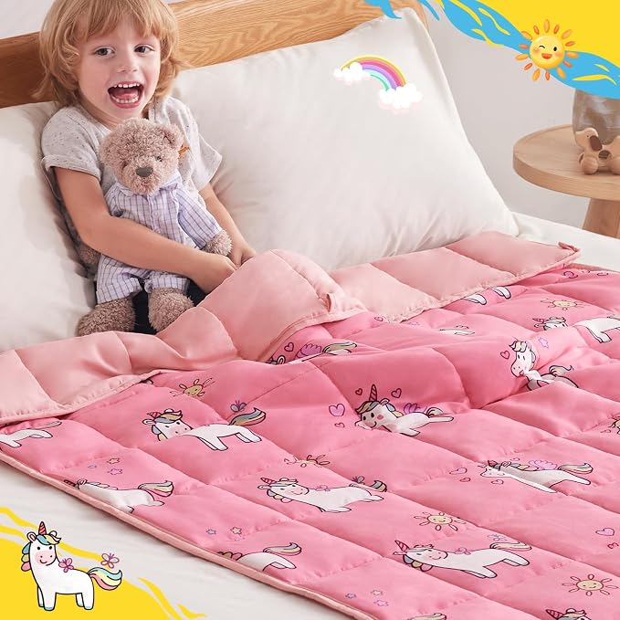 anfie Weighted Blanket Kids, Weighted Blanket Cooling Blanket - Image 4