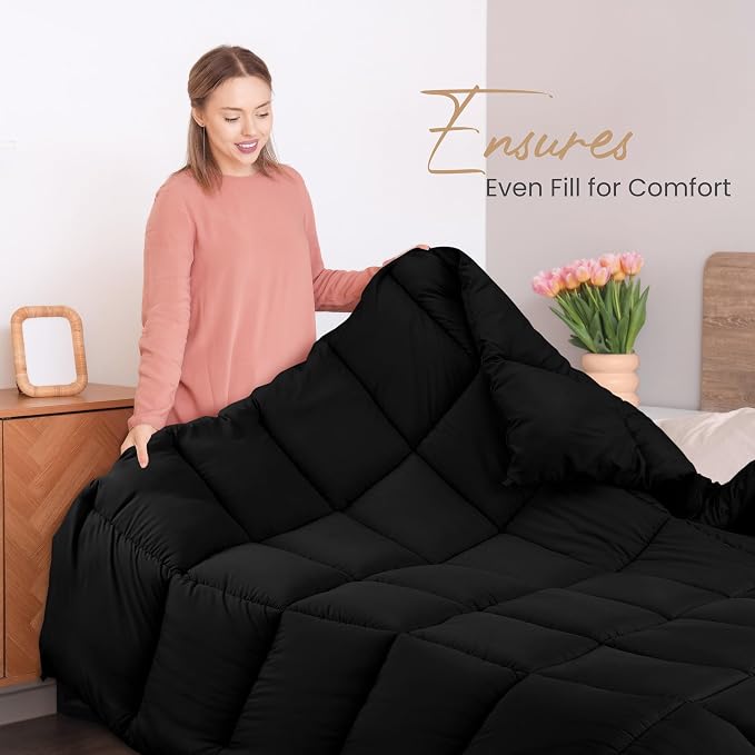 Utopia Bedding Comforters Queen Size, All Season Duvet Insert, Down Alternative - Image 4
