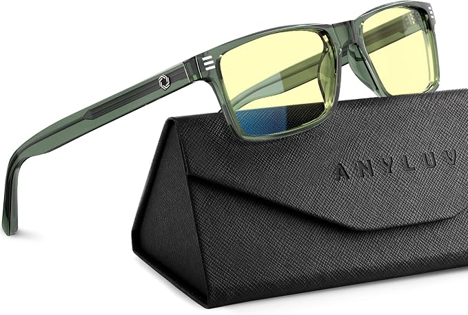 ANYLUV Blue Light Glasses Men Woman, Eye Strain Relief Eye Protection by ANYLUV