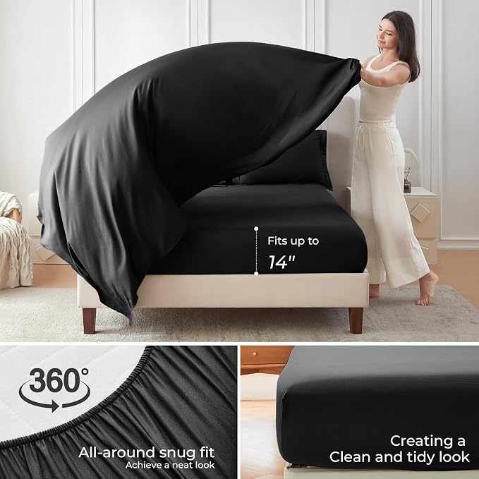 Sasttie Twin XL Comforter Set, 5 Pieces Reversible Twin XL Bed in a Bag - Image 5