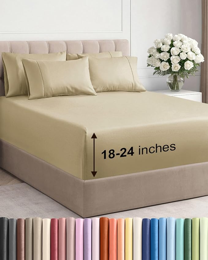 Extra Deep Cal King Sheet Set by CGKUnlimited