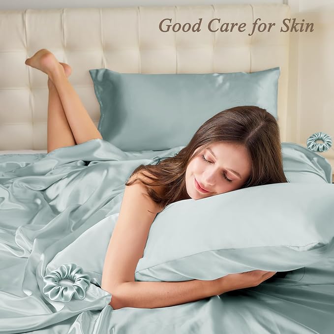 King Satin Pillowcase for Hair 2pc, Similar to Silk Pillow Cases, Easier Care - Image 2