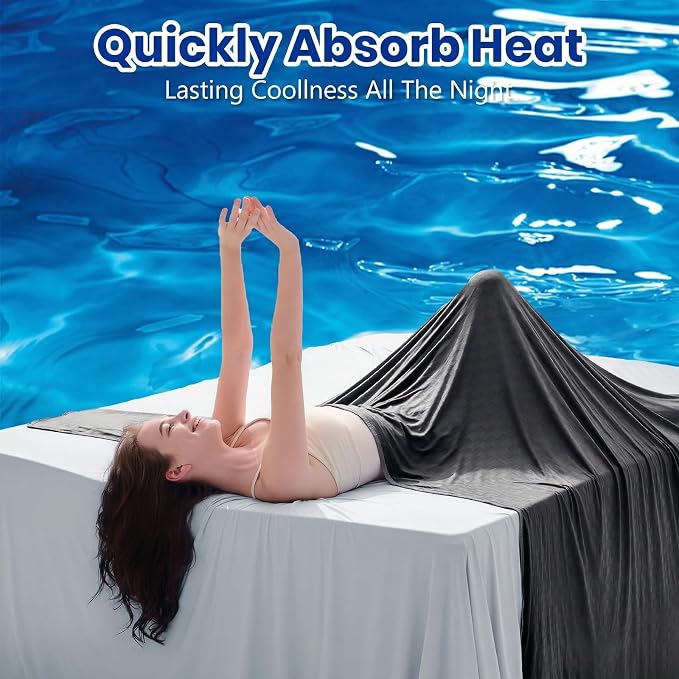 Topcee Cooling Blanket Throw- 50"x60" Summer Cooling Throw Blanket - Image 2