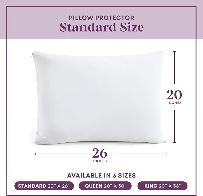 CirclesHome Pillow Protectors 12 Pack Standard Zippered - Image 6