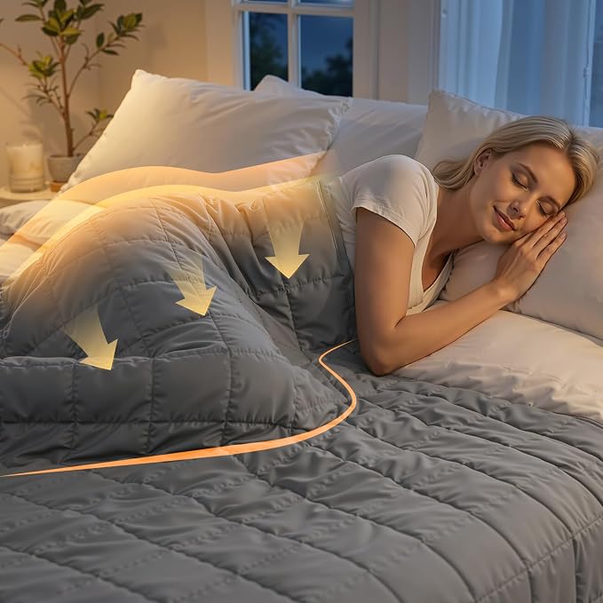 Smart Queen Weighted Blanket for Adults Large Soft Heavy Blanket Machine - Image 4