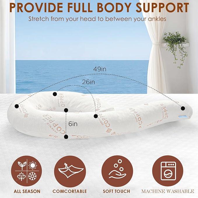SCHNAUZER HOME Body Pillow for Adults - Image 5