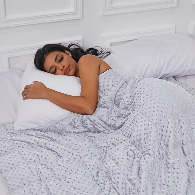 Weighted Blanket for Adults, Comfortable and Soft Throw Weighted Blanket - Image 4