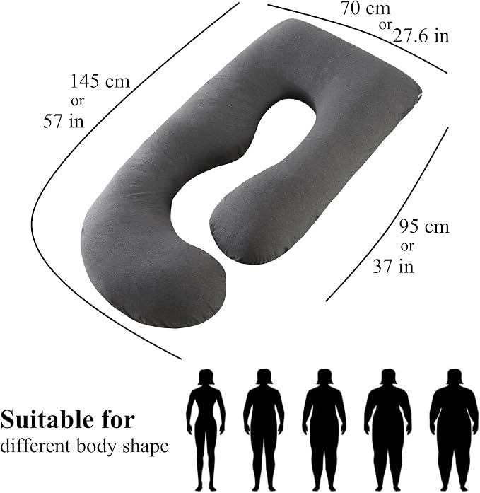 ALLOPERA Pregnancy Pillow, Full Body Maternity Pillow 57 inch, - Image 8