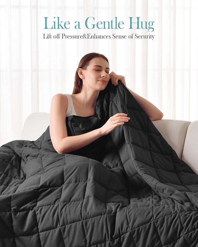 Topblan Weighted Blanket for Adults 12lbs, Soft Cooling Breathable Weighted - Image 2