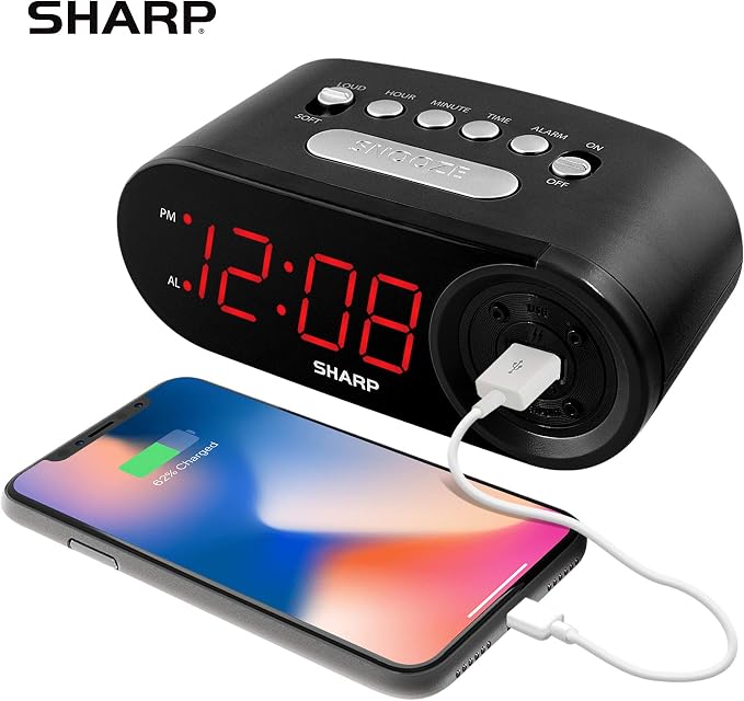Sharp Digital Easy to Read Alarm Clock - Image 2