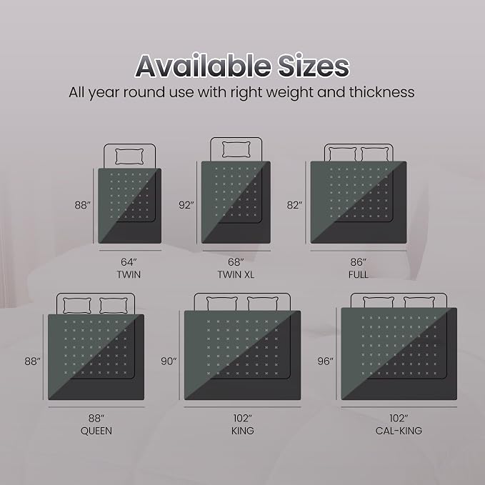 Utopia Bedding Comforter Duvet Insert, Quilted Comforter - Image 3