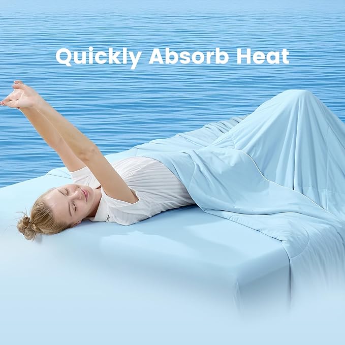 Cozy Bliss Cooling Comforter Twin Size, Cooling Blankets - Image 8