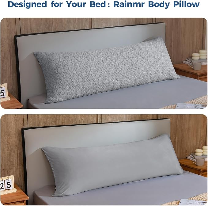 Rainmr Extra Long Body Pillow Memory Foam 160x50cm – Body Pillows - Image 4