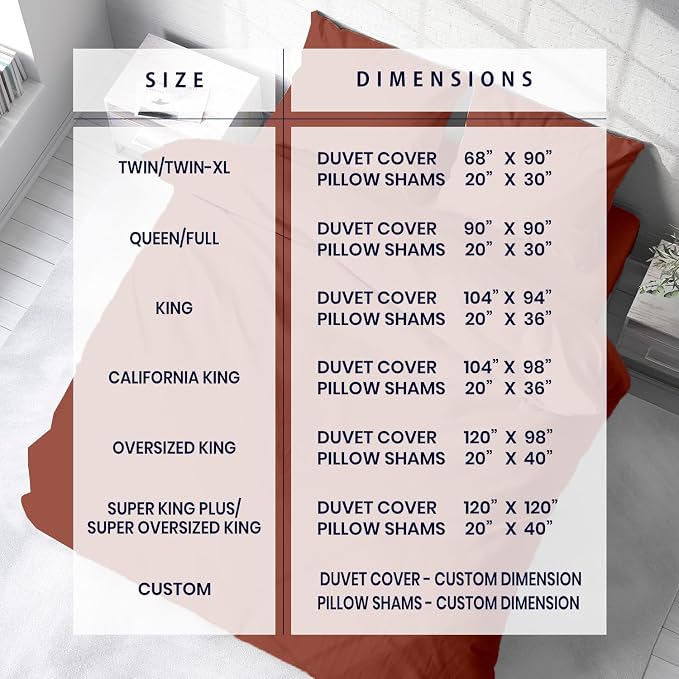 Kotton Culture 3 Pc 120"x120" Duvet Cover Set Super King Plus/Super Oversize - Image 4