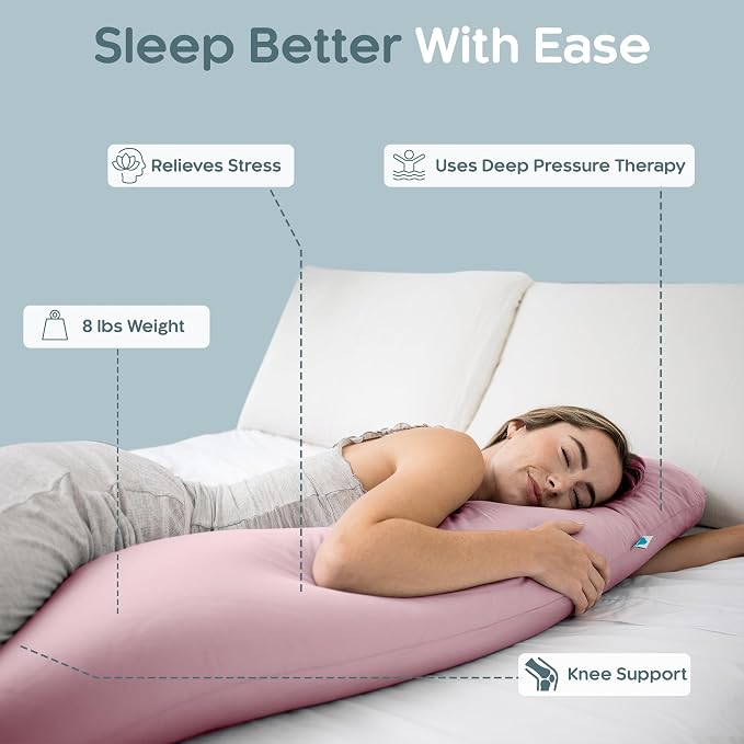 SleepCloud Weighted Body Pillow 8lbs - Image 2