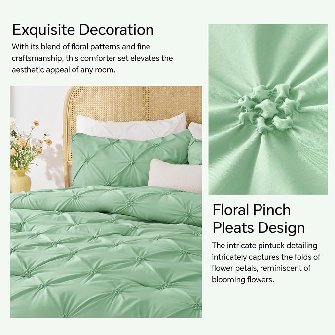 BEDELITE Sage Green Queen Comforter Set - Image 4