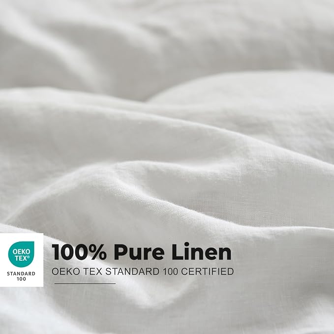 Simple&Opulence 100% Washed Linen Duvet Cover - Image 2