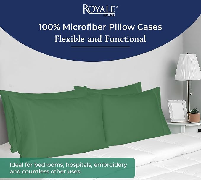Royale Linens Queen Pillowcase Set of 2 - Image 6